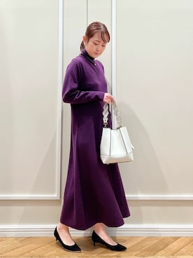 「La TOTALITE（ラトータリテ）のアイテム（ワンピース）」を使った、uniさん（レディース・160cm）の冬コーディネート