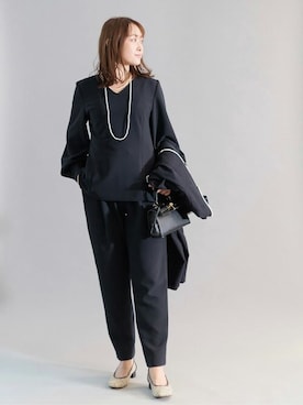 「La TOTALITE（ラトータリテ）のアイテム」を使った、uniさん（レディース・160cm）の冬コーディネート