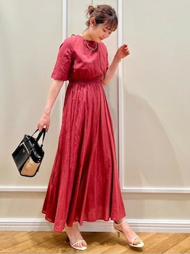 「La TOTALITE（ラトータリテ）のアイテム（ワンピース）」を使った、uniさん（レディース・160cm）の春コーディネート