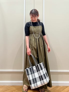 「La TOTALITE（ラトータリテ）のアイテム（ワンピース）」を使った、uniさん（レディース・160cm）の夏コーディネート