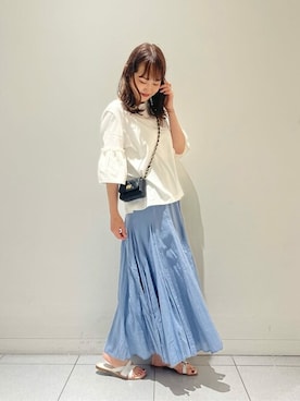 「CORSO ROMA9」｜uniさん（レディース・160cm）の夏コーディネート