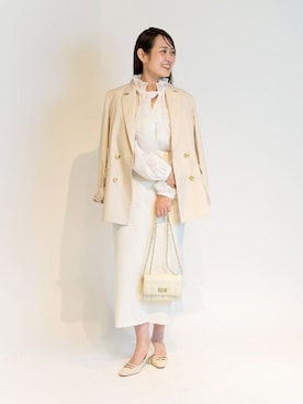 「La TOTALITE（ラトータリテ）のアイテム（ジャケット/アウター）」を使った、uniさん（レディース・160cm）の春コーディネート
