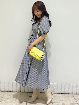 「31 Sons de mode（トランテアン　ソン　ドゥ　モード）のアイテム（シャツワンピース）」を使った、31sdmpressさん（レディース・158cm）の春コーディネート