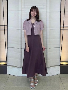 「セットアップスタイル」｜「アイテム（ワンピース/ドレス）」を使った、31sdmpressさん（レディース・162cm）の夏コーディネート