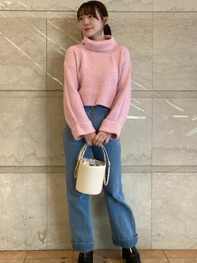 「31 Sons de mode（トランテアン　ソン　ドゥ　モード）のアイテム（パンツ）」を使った、31sdmpressさん（レディース・157cm）の秋コーディネート