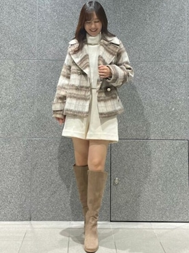 「31 Sons de mode（トランテアン　ソン　ドゥ　モード）のアイテム（その他アウター）」を使った、31sdmpressさん（レディース・158cm）の秋コーディネート