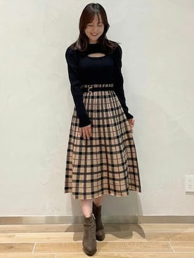 「31 Sons de mode（トランテアン　ソン　ドゥ　モード）のアイテム」を使った、31sdmpressさん（レディース・158cm）の冬コーディネート