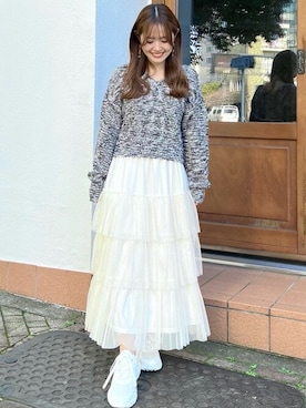 「ティアードスカート」｜31sdmpressさん（レディース・150cm）の冬コーディネート