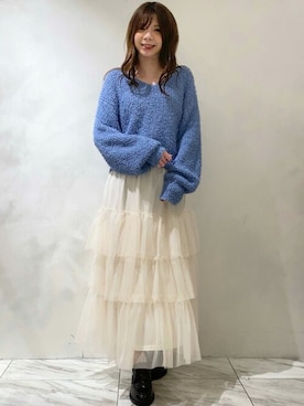 「ティアードスカート」｜31sdmpressさん（レディース・148cm）の冬コーディネート