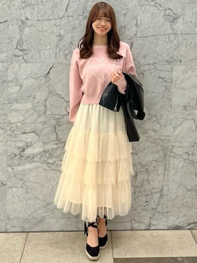 「甘辛mix」｜31sdmpressさん（レディース・162cm）の冬コーディネート