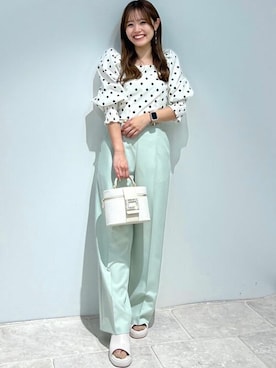 「31 Sons de mode（トランテアン　ソン　ドゥ　モード）のアイテム（パンツ）」を使った、31sdmpressさん（レディース・150cm）の春コーディネート