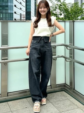 「31 Sons de mode（トランテアン　ソン　ドゥ　モード）のアイテム（パンツ）」を使った、31sdmpressさん（レディース・150cm）の春コーディネート