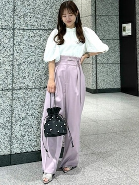 「31 Sons de mode（トランテアン　ソン　ドゥ　モード）のアイテム（パンツ）」を使った、31sdmpressさん（レディース・150cm）の春コーディネート