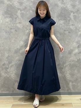 「31 Sons de mode（トランテアン　ソン　ドゥ　モード）のアイテム（ワンピース/ドレス）」を使った、31sdmpressさん（レディース・158cm）の春コーディネート