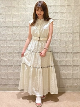 「31 Sons de mode（トランテアン　ソン　ドゥ　モード）のアイテム（ワンピース/ドレス）」を使った、31sdmpressさん（レディース・148cm）の夏コーディネート