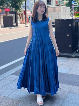 「31 Sons de mode（トランテアン　ソン　ドゥ　モード）のアイテム（ワンピース/ドレス）」を使った、31sdmpressさん（レディース・150cm）の夏コーディネート