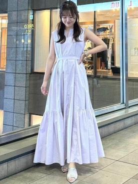 「31 Sons de mode（トランテアン　ソン　ドゥ　モード）のアイテム（ワンピース/ドレス）」を使った、31sdmpressさん（レディース・150cm）の夏コーディネート