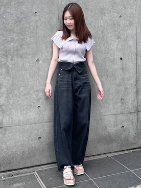 「31 Sons de mode（トランテアン　ソン　ドゥ　モード）のアイテム（パンツ）」を使った、31sdmpressさん（レディース・150cm）の夏コーディネート