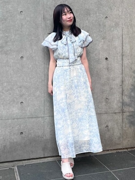 「31 Sons de mode（トランテアン　ソン　ドゥ　モード）のアイテム（ワンピース/ドレス）」を使った、31sdmpressさん（レディース・150cm）の夏コーディネート