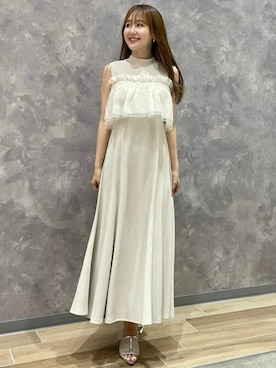 「31 Sons de mode（トランテアン　ソン　ドゥ　モード）のアイテム（ワンピース/ドレス）」を使った、31sdmpressさん（レディース・158cm）の夏コーディネート