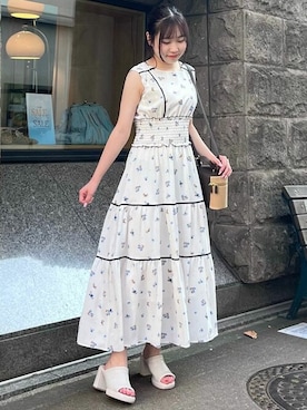 「31 Sons de mode（トランテアン　ソン　ドゥ　モード）のアイテム（ワンピース/ドレス）」を使った、31sdmpressさん（レディース・150cm）の夏コーディネート