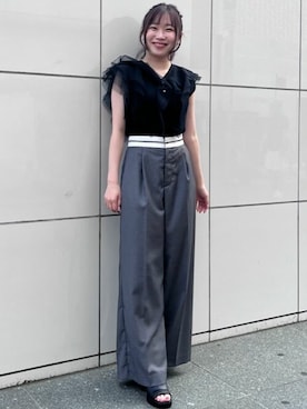 「31 Sons de mode（トランテアン　ソン　ドゥ　モード）のアイテム（パンツ）」を使った、31sdmpressさん（レディース・150cm）の夏コーディネート