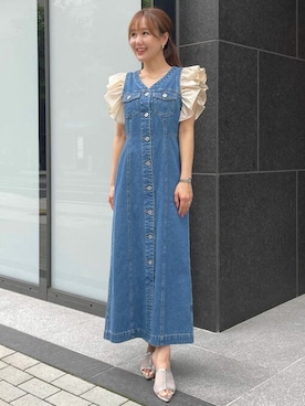 「31 Sons de mode（トランテアン　ソン　ドゥ　モード）のアイテム（ワンピース/ドレス）」を使った、31sdmpressさん（レディース・158cm）の夏コーディネート