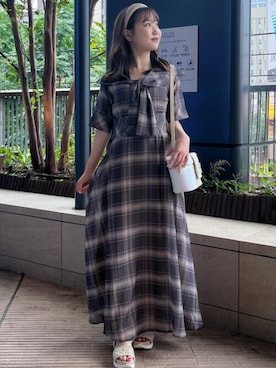 「31 Sons de mode（トランテアン　ソン　ドゥ　モード）のアイテム（ワンピース/ドレス）」を使った、31sdmpressさん（レディース・150cm）の夏コーディネート