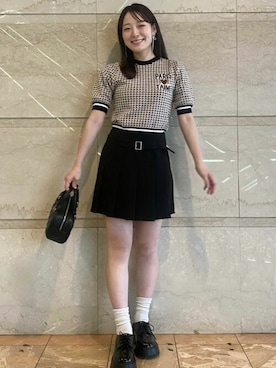 「31 Sons de mode（トランテアン　ソン　ドゥ　モード）のアイテム（パンツ）」を使った、31sdmpressさん（レディース・157cm）の夏コーディネート