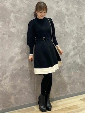 「31 Sons de mode（トランテアン　ソン　ドゥ　モード）のアイテム」を使った、31sdmpressさん（レディース・158cm）の秋コーディネート