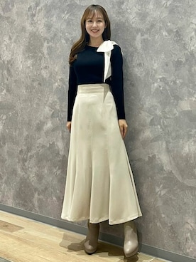 「31 Sons de mode（トランテアン　ソン　ドゥ　モード）のアイテム」を使った、31sdmpressさん（レディース・158cm）の秋コーディネート