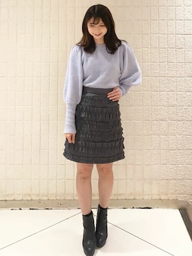 「31 Sons de mode（トランテアン　ソン　ドゥ　モード）のアイテム」を使った、31sdmpressさん（レディース・148cm）の秋コーディネート