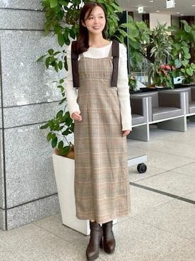 「31 Sons de mode（トランテアン　ソン　ドゥ　モード）のアイテム」を使った、31sdmpressさん（レディース・156cm）の秋コーディネート