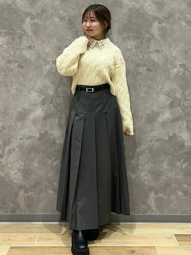 「31 Sons de mode（トランテアン　ソン　ドゥ　モード）のアイテム」を使った、31sdmpressさん（レディース・150cm）の秋コーディネート