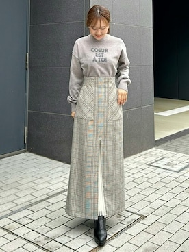 「31 Sons de mode（トランテアン　ソン　ドゥ　モード）のアイテム」を使った、31sdmpressさん（レディース・158cm）の秋コーディネート
