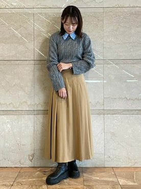 「31 Sons de mode（トランテアン　ソン　ドゥ　モード）のアイテム」を使った、31sdmpressさん（レディース・157cm）の秋コーディネート