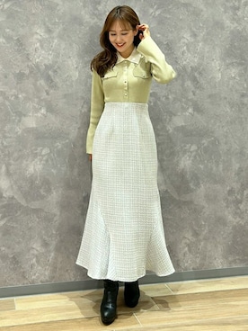「31 Sons de mode（トランテアン　ソン　ドゥ　モード）のアイテム」を使った、31sdmpressさん（レディース・158cm）の秋コーディネート