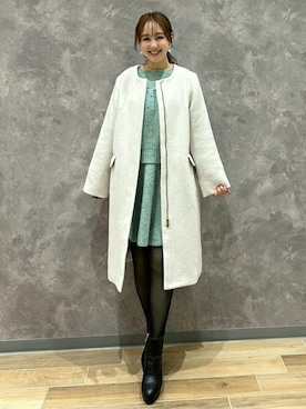 「31 Sons de mode（トランテアン　ソン　ドゥ　モード）のアイテム」を使った、31sdmpressさん（レディース・158cm）の冬コーディネート