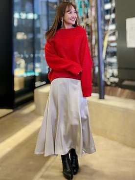 「31 Sons de mode（トランテアン　ソン　ドゥ　モード）のアイテム」を使った、31sdmpressさん（レディース・158cm）の冬コーディネート