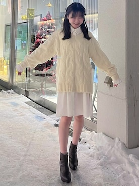 「31 Sons de mode（トランテアン　ソン　ドゥ　モード）のアイテム」を使った、31sdmpressさん（レディース・150cm）の冬コーディネート