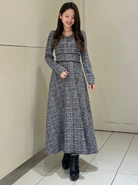 「31 Sons de mode（トランテアン　ソン　ドゥ　モード）のアイテム」を使った、31sdmpressさん（レディース・155cm）の冬コーディネート
