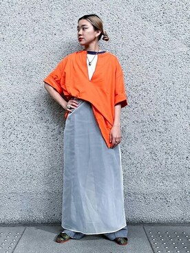 OMICHIさん（レディース・162cm）の夏コーディネート