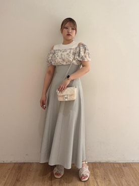 「仙台」｜「アイテム（ワンピース/ドレス）」を使った、れいなさん（レディース・156cm）の春コーディネート