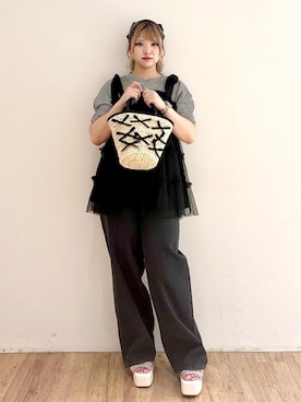 「ブルべ夏」｜れいなさん（レディース・156cm）の春コーディネート