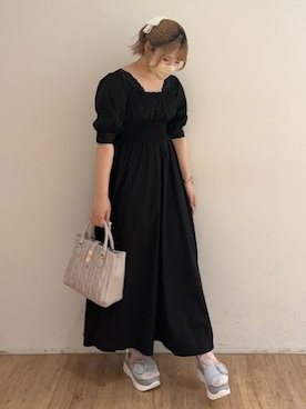 「仙台」｜「アイテム（ワンピース/ドレス）」を使った、れいなさん（レディース・156cm）の春コーディネート