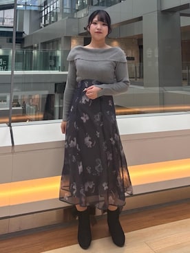 「仙台」｜れいなさん（レディース・156cm）の冬コーディネート