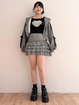 「アイテム（その他シューズ）」を使った、れいなさん（レディース・156cm）の夏コーディネート