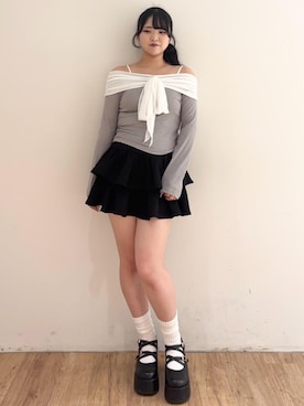 「アイテム（その他シューズ）」を使った、れいなさん（レディース・156cm）の夏コーディネート