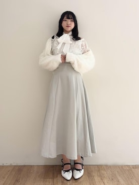 「MAJESTIC LEGON（マジェスティックレゴン）のアイテム」を使った、れいなさん（レディース・156cm）の秋コーディネート