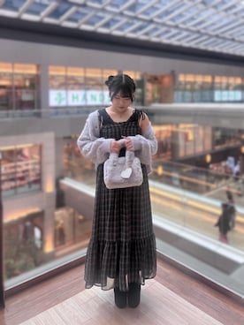 「ブルべ夏」｜れいなさん（レディース・156cm）の秋コーディネート